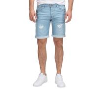 Rock Creek Pantalones vaqueros cortos elásticos para hombre H-415, azul claro, 44W