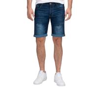 Rock Creek Pantalones vaqueros cortos elásticos para hombre H-415, azul oscuro, 33W