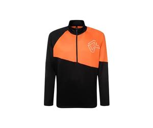 Rock Experience REMC02072-C924 Urus Man Fleece Sweatshirt Hombre 0208 Caviar+0615 Persimmon Orange S