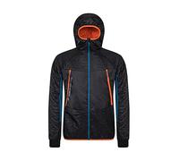 Rock Experience REMJ10861 KATMAI HOODIE HYBRID Jacket Men's 0208 CAVIAR+1484 MOROCCAN BLUE+0630 FLAME S