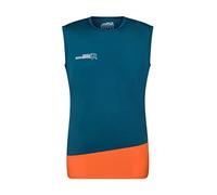 Rock Experience REML00341 Merlin Sleeveless T-Shirt Men's 1484 Moroccan Blue+0630 Flame XL