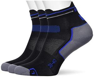 ROCK EXPERIENCE REUA00951 KIT 3 FLASH Socks Unisex 0208 (CAVIAR) +1398 (IMPERIAL BLUE) 40