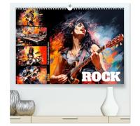 ROCK Feel the unlimited power (High Quality Premium Wall Calendar 2026 DIN A2 landscape),CALVENDO 12 Month Wall Calendar: Not just music, but a lifestyle
