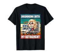 Rock Gnome Drumming Into My Retirement Sayings For Drummers Camiseta
