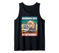Rock Gnome Drumming Into My Retirement Sayings For Drummers Camiseta sin Mangas