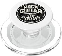 Rock Guitar Is My Therapy - Insignia Vintage con diseño de Guitarra PopSockets PopGrip para MagSafe