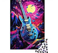 Rock Guitar Puzzles Adultos 1000 Piezas Juego De Rompecabezas para Decoración del Hogar Educational Game Cumpleaños Stress Relief 1000pcs (75x50cm)