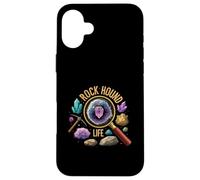 Rock Hound Life Geologist Crystal Collector Mineral Hunter Carcasa para iPhone 16 Plus