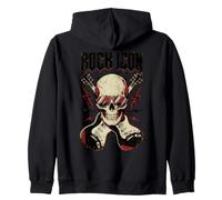 Rock Icono Rock and Roll Guitarra Vintage Music Lover Sudadera con Capucha