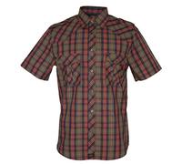 ROCK-IT Apparel Camisa de Hombre de Ocio a Cuadros confeccionada en 100% algodón Mano de Obra Made in Europe Tallas S-5XL Verde Oliva, S