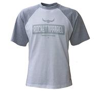 ROCK-IT Apparel Camiseta Raglan Contraste Manga Corta Cuello Redondo Premium Camisa para Hombre 100% Algodón Vintage Bikershirt Tallas S-5XL Corte Regular Camo Blanco 4XL