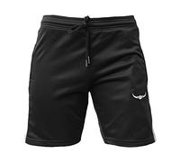 ROCK-IT Apparel Men's Track Short - Pantalones de chándal de Estilo Retro, Elegantes Pantalones Cortos de Fitness para Hombres - Tallas S-XXXL - Negro XXL