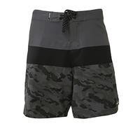ROCK-IT Apparel Pantalones Cortos de natación Halios para Hombre [S-3XL] - Color Verde Oliva/Gris - Pantalones Cortos de Camuflaje cómodos Playa, la Piscina o el Exterior S