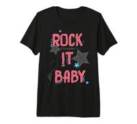 Rock it Baby Doodle Rock Star Music Rock & Roll Mujeres Niña Camiseta Premium