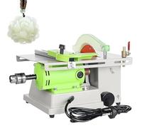 Rock Jewelry - Pulidora pulidora de 1350 W, mini sierra de mesa y máquina pulidora de banco para facetado de gemas y equipos lapidarios, ideal para jade, ámbar, molienda de cera de abejas, velocidad