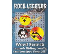Rock Legends Word Search Puzzle Book: Word Searches with Easy to Read Print about Rock Legends, Famous Singers, Legendary Guitarists and More | 6x9 ... Gift for vacations, holidays and free time