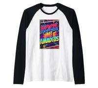 Rock Me Amadeus Estilo 80 Camiseta Manga Raglan