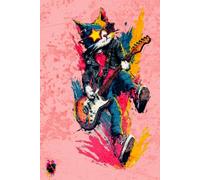 Rock Meaw Roll: Funny Cat guitar notebook | 100 pages | daily planning | perfect gift for Cat Lovers And Music Fans