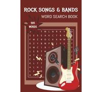 Rock Music and Bands Word Search Puzzle Book:: Word Searches with Easy to Read Print About Rock Music, Rock Bands, Rock Instruments and More | 6x9 ... Gift for Birthday, Vacations and Free Time