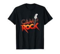 Rock Music Camp - Camiseta gráfica de Guitarra para Amantes de la música Camiseta