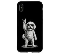 Rock-Music-Dog Doodle Perro Raza Goldendoodle Doodle Perro Carcasa para iPhone XS MAX
