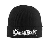 Rock Music One Ok Logo de Banda de Rock Gorro Tejido para Mujeres Sombrero de otoño de Invierno Sombrero acrílico cálido