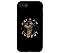 Rock-N-Roll Cowboy | Western Wild West | Esqueleto Vaquero Carcasa para iPhone SE (2020) / 7/8