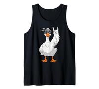 Rock 'n Roll Goose Regala a un Amante de la música, Divertido y Tonto Animal Camiseta sin Mangas