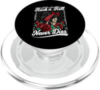 Rock n Roll Never Dies Rockabilly Girl Skull Tattoo Pin-Up PopSockets PopGrip para MagSafe