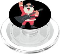 Rock N Roll Santa Guitarra Eléctrica Gafas de Sol Rocker PopSockets PopGrip para MagSafe