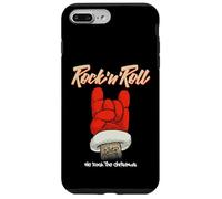 Rock 'N Roll Santa, New Year Christmas Santa Clause Graphic Carcasa para iPhone 7 Plus/8 Plus