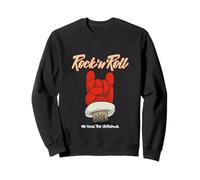 Rock 'N Roll Santa, New Year Christmas Santa Clause Graphic Sudadera