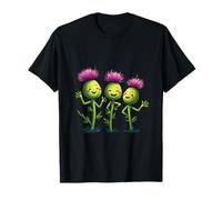 Rock N Thistles Festival Escocés Flores Camiseta