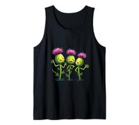 Rock N Thistles Festival Escocés Flores Camiseta sin Mangas
