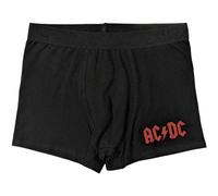 Rock Off officially licensed products Calzoncillos tipo bóxer unisex con logotipo de AC/DC (negro), Negro, L