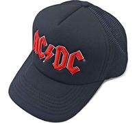 Rock Off AC/DC - Logotipo Rojo con Parte Trasera de Malla (Gorra), Producto Oficial