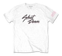 Rock Off Blackpink - Camiseta con texto en ingls "Shut Down Text" (blanco), blanco, 36