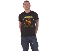 Rock Off Camiseta Metallica 'Jump in the Fire Vintage' (Negro), Negro, XXL