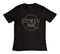 Rock Off Fleetwood Mac 'Classic Logo' (Negro) Hi-Build Camiseta, Negro, 46