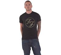 Rock Off Foo Fighters 'FF Logo' (negro) Hi-Build Camiseta, Negro, 42