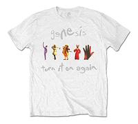 Rock Off Genesis Turn It On Again Camiseta Hombre (Pack de 1)