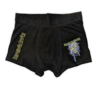 Rock Off Iron Maiden Powerslave Head - Calzoncillos tipo bóxer unisex, Negro, L