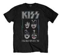 Rock Off Kiss T Shirt Made For Lovin You Band Logo Nuevo Oficial De Los Hombres Size L