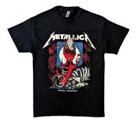 Rock Off Metallica - Camiseta con texto en ingls "Enter Sandman Poster", color negro, Negro, 46