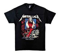 Rock Off Metallica - Camiseta con texto en ingls "Enter Sandman Poster", color negro, Negro, 50