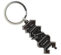 Rock Off officially licensed products AC/DC - Llavero de plástico con logotipo plateado 3D