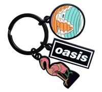 Rock Off officially licensed products Oasis Band Logo Charms Llavero Llavero Talla Única, Negro , Talla única