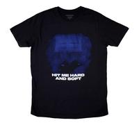 Rock Off officially licensed products Billie Eilish Hit Me Hard and Soft Blue Lines - Camiseta, Negro, M