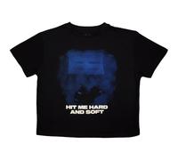 Rock Off officially licensed products Billie Eilish HMHAS Blue Lines Crop Top, Negro, M