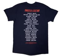 Rock Off Officially Licensed Products Bruce Springsteen 24 Guitar Photo T Shirt, Navy, M